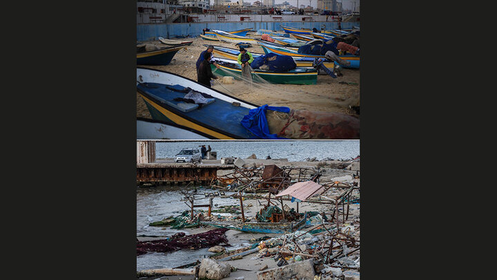 Photos: Images from before and after destruction of Gaza
