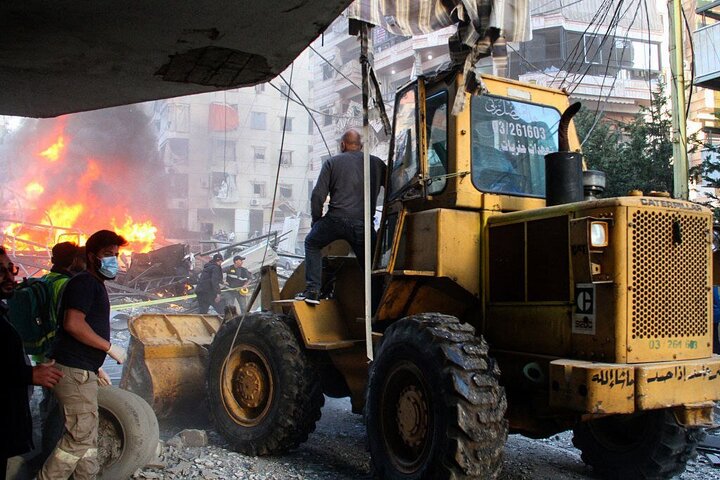 Photos: Israeli army airstrike on Beirut's Dahieh
