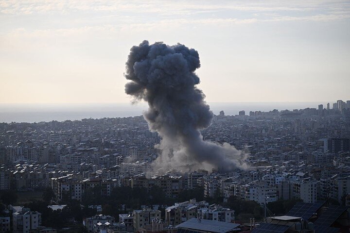 Photos: Israeli army airstrike on Beirut's Dahieh