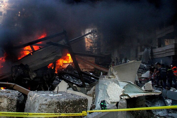 Photos: Israeli army airstrike on Beirut's Dahieh