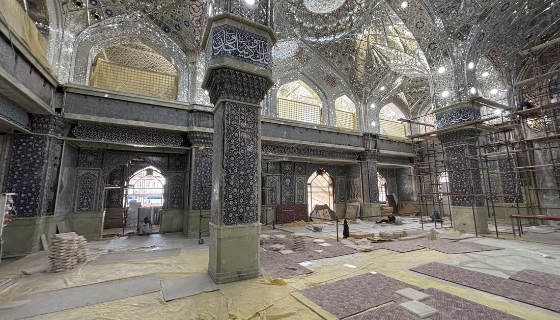 مشروع استراتيجي يقترب من الاكتمال لخدمة الزائرين... نسبة الإنجار في مشروع صحن العقيلة (ع) تصل إلى (65%)