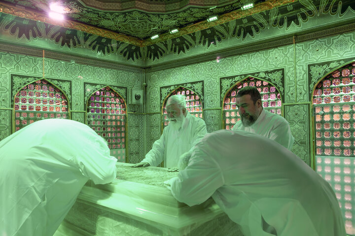 Photos: Dusting ceremony of Imam Reza's holy shrine ahead of Karamat Ten-Day