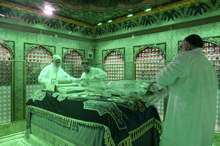 Photos: Dusting ceremony of Imam Reza's holy shrine ahead of Karamat Ten-Day