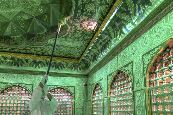 Photos: Dusting ceremony of Imam Reza's holy shrine ahead of Karamat Ten-Day