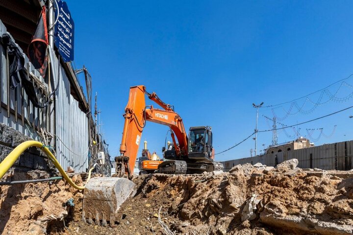 مواصلة أعمال مشروع سرداب صحن باب القبلة في مرقد أبي الفضل العباس (ع)