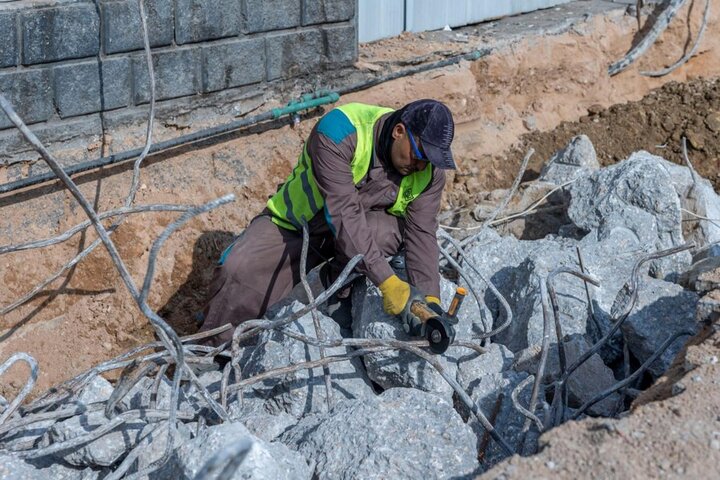مواصلة أعمال مشروع سرداب صحن باب القبلة في مرقد أبي الفضل العباس (ع)