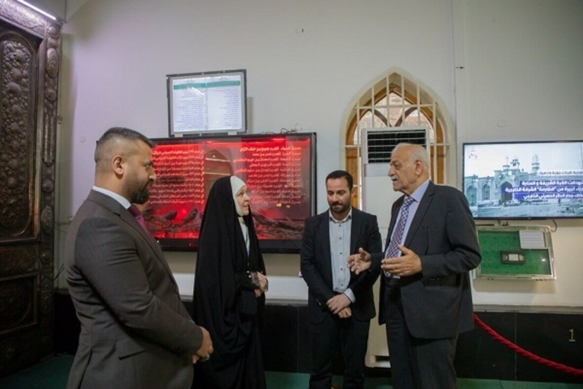 Finnish ambassador to Iraq shares experience wearing hijab at Imam Hussein shrine (+Photos)
