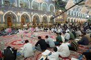 تقرير مصور/  إقامة محفل قرآني بذكرى ولادة السيدة فاطمة المعصومة (عليها السلام) في مرقد أبي الفضل العباس (ع)