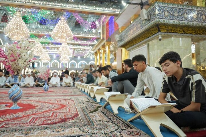 إقامة محفل قرآني بذكرى ولادة السيدة فاطمة المعصومة (عليها السلام) في مرقد أبي الفضل العباس (ع)