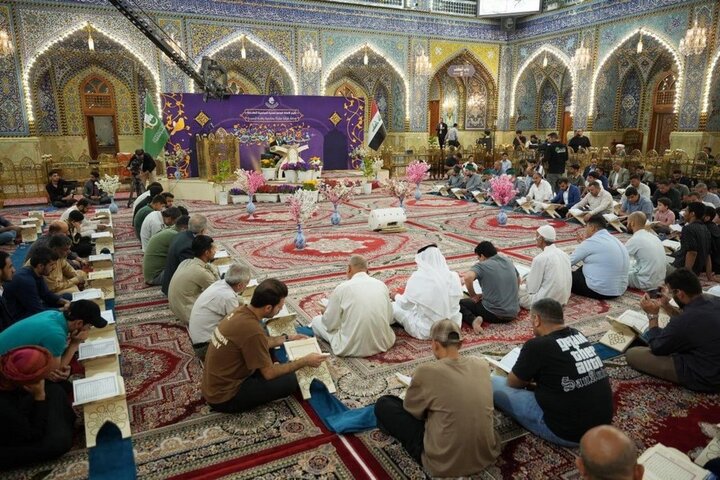 إقامة محفل قرآني بذكرى ولادة السيدة فاطمة المعصومة (عليها السلام) في مرقد أبي الفضل العباس (ع)
