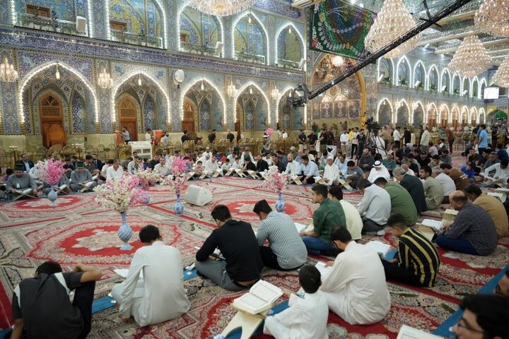 إقامة محفل قرآني بذكرى ولادة السيدة فاطمة المعصومة (عليها السلام) في مرقد أبي الفضل العباس (ع)