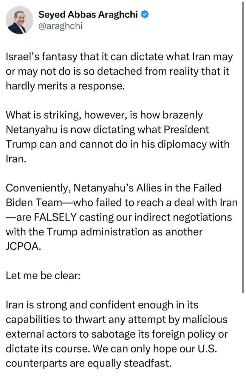 نیتن یاہو کی ہرزہ سرائی پر ڈاکٹر عراقچی کا کرارار جواب: کسی بھی حملے کا اسی سطح پر جواب دیں گے