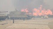 イスラエル占領下のパレスチナ地域で火災被害
