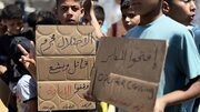 تصویری رپورٹ|غزہ: خان یونس کے بچوں نے اسرائیلی حکومت کے جرائم کے خاتمے کا مطالبہ کردیا