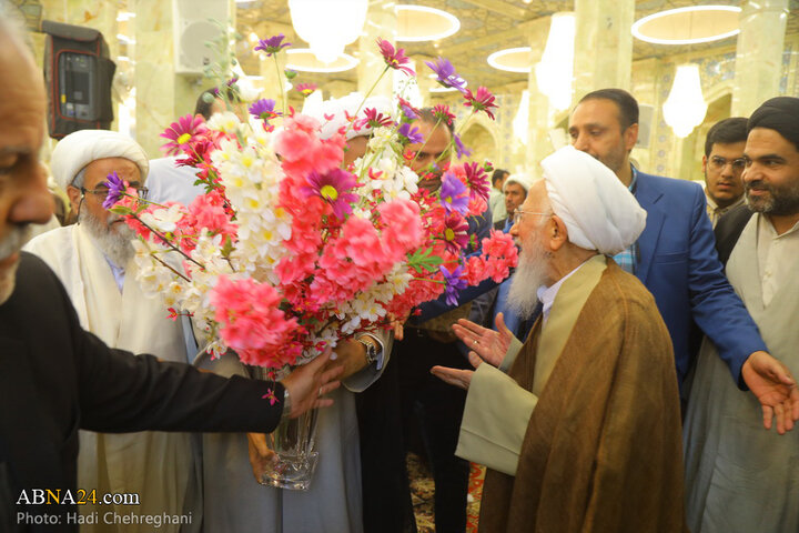 مراسم بزرگداشت مقام معلم و تقدیر از آیت‌الله جوادی آملی