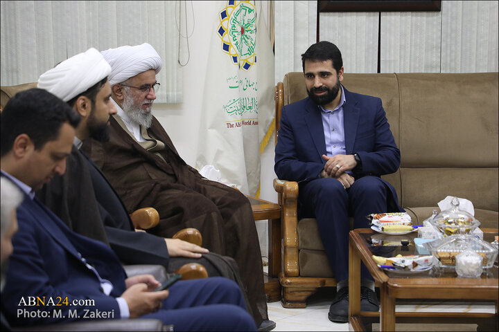 新闻图片 | 伊朗国家网络空间中心主任会见世界圣裔大会秘书长