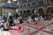 تقرير مصور/ مراسيم قراءة دعاء الندبة عند مرقد أبي الفضل العباس (ع)