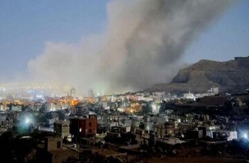 美英空袭也门萨那南部与焦夫地区