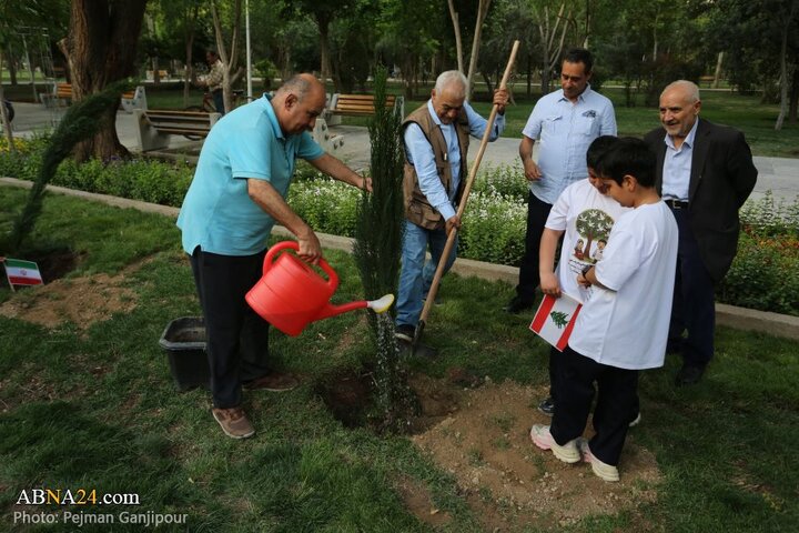 کاشت درخت صلح در اصفهان