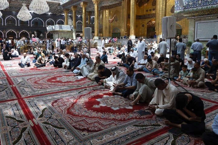 مراسيم قراءة دعاء الندبة عند مرقد أبي الفضل العباس (عليه السلام)