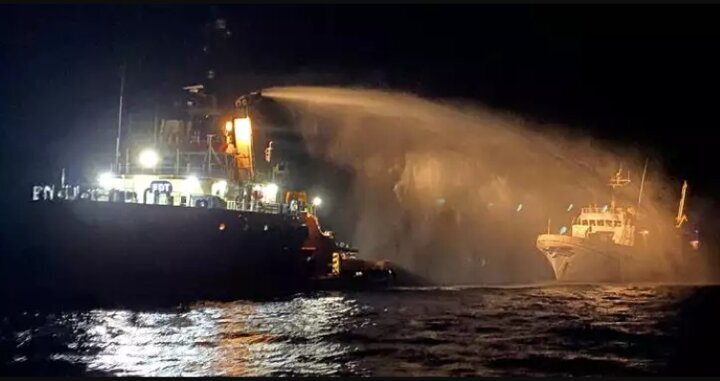 Civilian ship carrying humanitarian aid for Gaza targeted in a drone attack