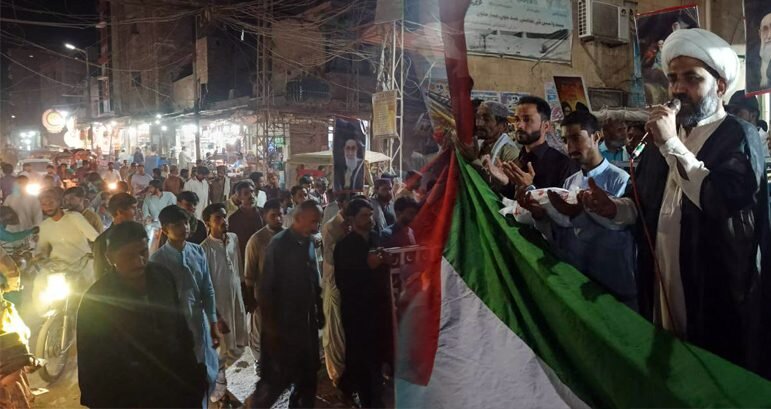 Pakistani Shia organized protest rally in Solidarity with Gaza