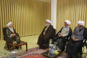 Photos: Custodian of Imam Reza Holy Shrine meets with Ayatollah Javadi Amoli