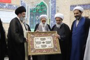 Photos: Seminary students honor Ayatollah Fazel Lankarani on occasion of Teacher's Day