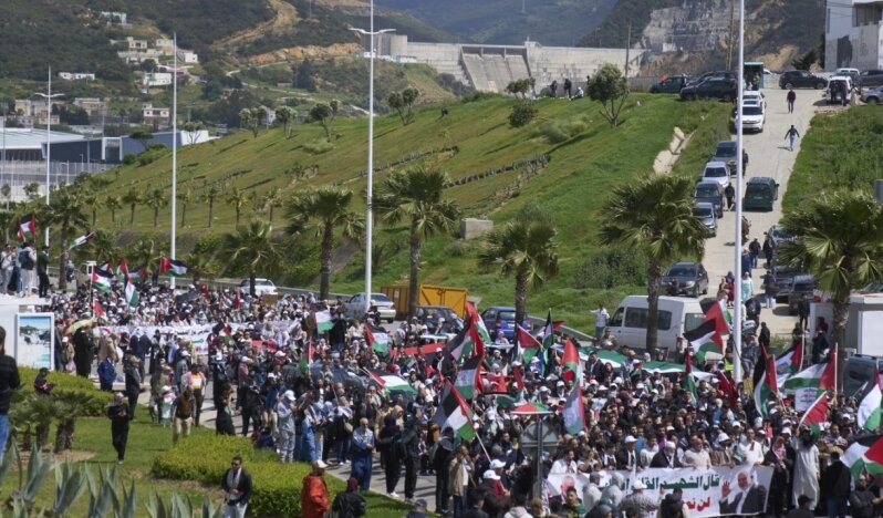 Fas sokakları, İsrail ve ABD iş birliğini reddediyor