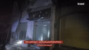 فيديو | مشاهد أولية من الاضرار في المحلات التجارية جراء العدوان الأمريكي على صنعاء