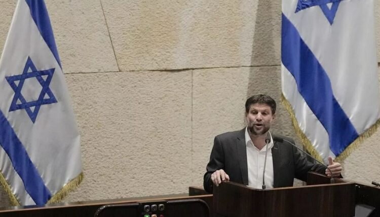 Israeli Finance Minister Smotrich vows permanent occupation of Gaza
