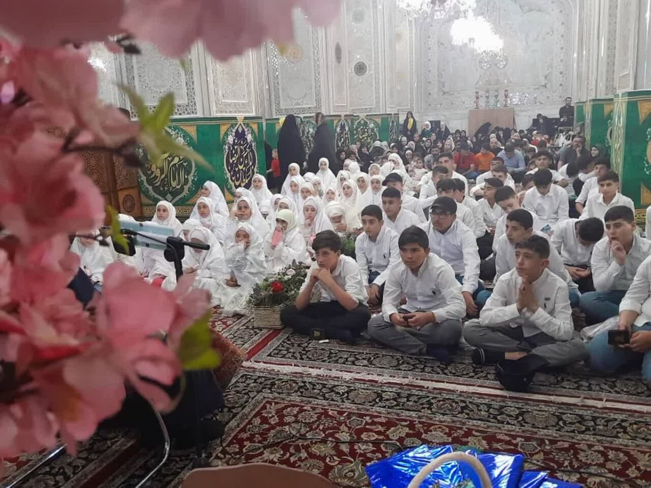 برگزاری نخستین جشن تکلیف نوجوانان تازه‌مکلف سوری در حرم مطهر امام رضا(ع) + تصاویر