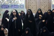 حرم سیدہ معصومہ(س) کے حرم مطہر میں میں دینی طالبات کا بین الاقوامی اجتماع