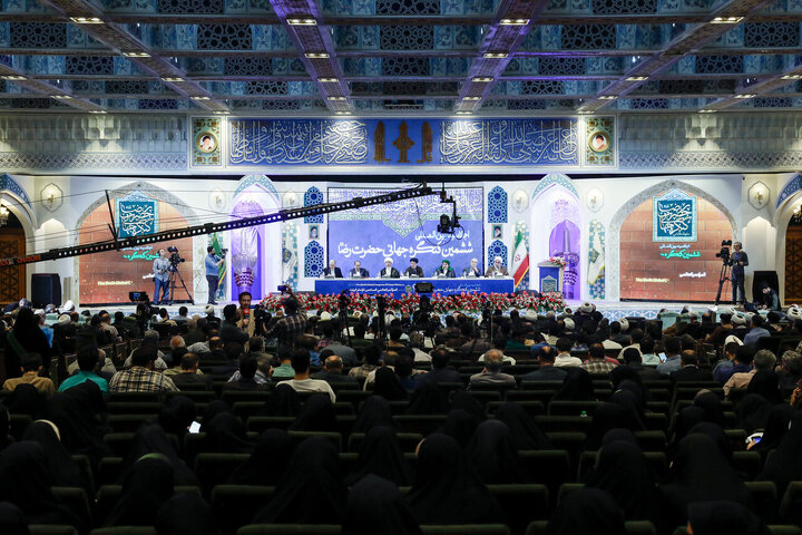 تقرير مصور/ افتتاح مؤتمر الإمام الرضا(ع) الدولي ومشاركة مفكرين من 21 دولة