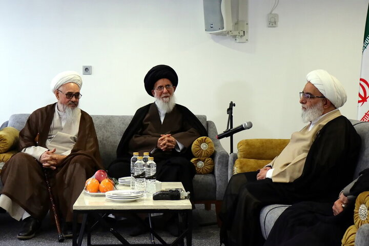 دیدار میهمانان همایش بین‌المللی یکصدمین سال حوزه با آیت‌الله شب‌زنده‌دار