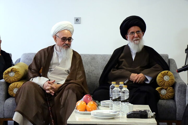 دیدار میهمانان همایش بین‌المللی یکصدمین سال حوزه با آیت‌الله شب‌زنده‌دار