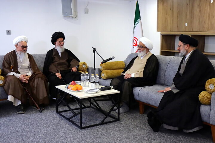 دیدار میهمانان همایش بین‌المللی یکصدمین سال حوزه با آیت‌الله شب‌زنده‌دار