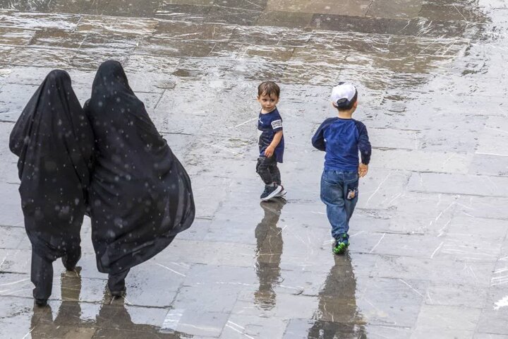 تصاویر | امروز؛  حال و هوای بارانی حرم مطهر حضرت رضا(ع)