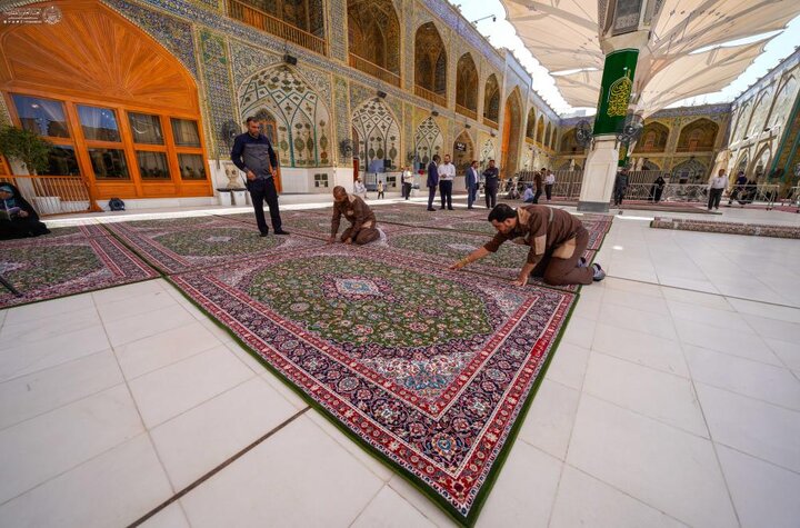 تغيير شامل لسجّاد صحن الإمام علي (عليه السلام )