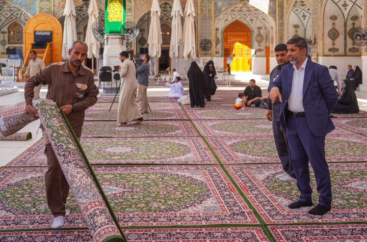 تغيير شامل لسجّاد صحن الإمام علي (عليه السلام )