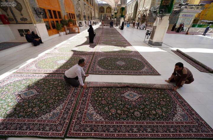 تغيير شامل لسجّاد صحن الإمام علي (عليه السلام )