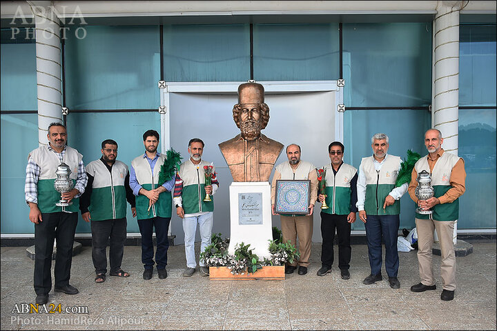 گزارش تصویری | حضور خادمیاران رضوی گیلان در فرودگاه رشت