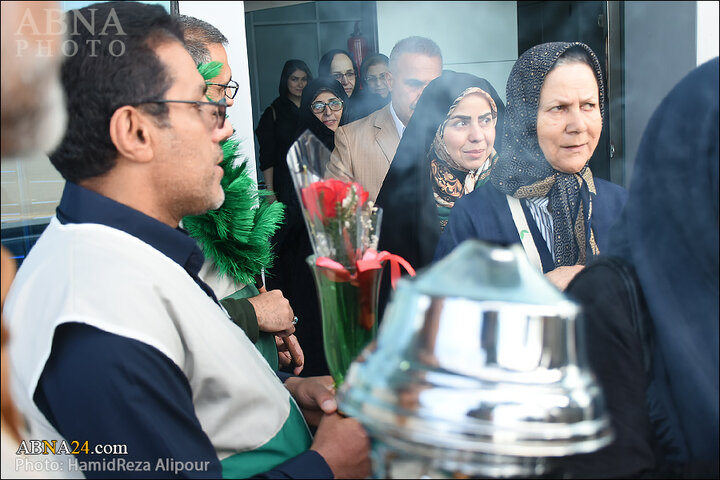 گزارش تصویری | حضور خادمیاران رضوی گیلان در فرودگاه رشت