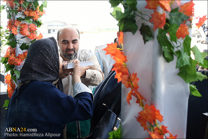 گزارش تصویری | حضور خادمیاران رضوی گیلان در فرودگاه رشت
