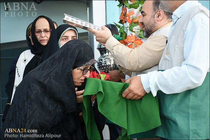گزارش تصویری | حضور خادمیاران رضوی گیلان در فرودگاه رشت