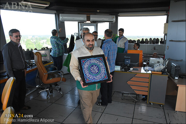 گزارش تصویری | حضور خادمیاران رضوی گیلان در فرودگاه رشت