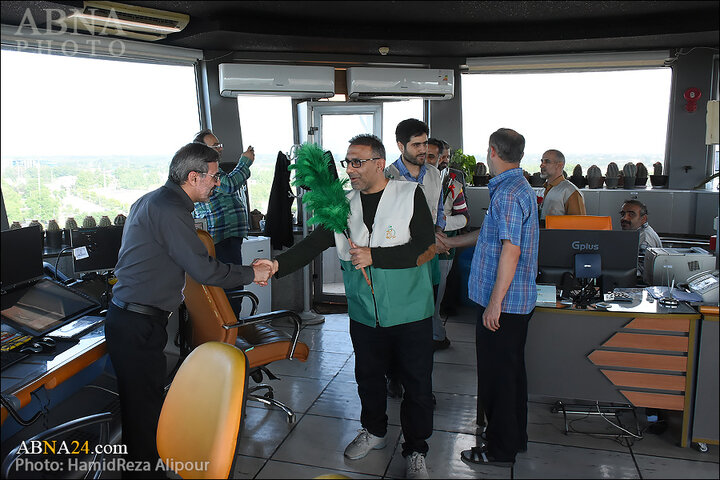 گزارش تصویری | حضور خادمیاران رضوی گیلان در فرودگاه رشت