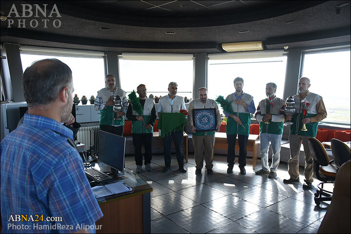 گزارش تصویری | حضور خادمیاران رضوی گیلان در فرودگاه رشت