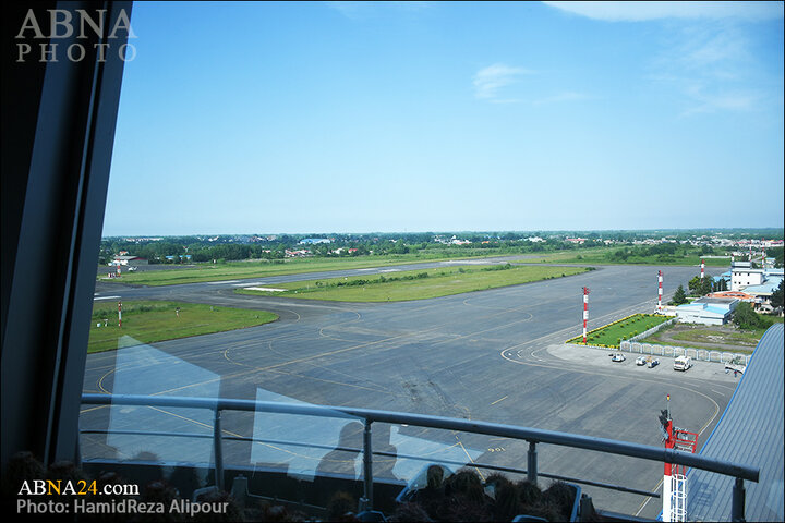 گزارش تصویری | حضور خادمیاران رضوی گیلان در فرودگاه رشت