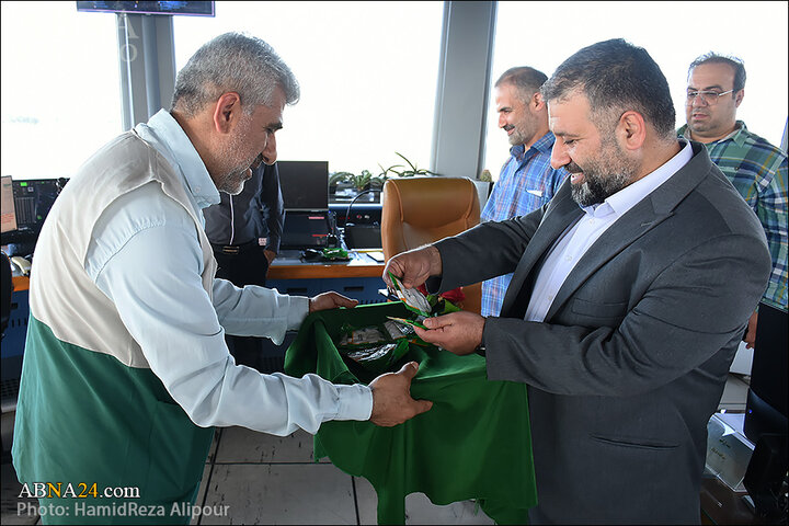 گزارش تصویری | حضور خادمیاران رضوی گیلان در فرودگاه رشت